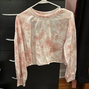 Tie-Dye Cropped Sweatshirt
